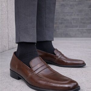 Chancellors Brown Penny Loafers Dress Shoes Men’s Size 12 Slip On